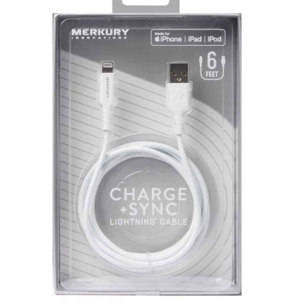 NWB‎ MERKURY 6 ft Charge and Sync Lightning Cable
